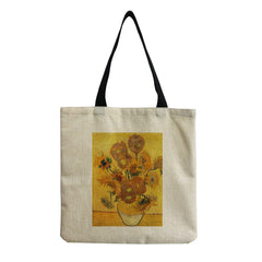 Tote Shopper Bag Handbag Art Famous Oil Painting Travel Beach Bag