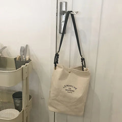 Canvas Shoulder Bag Large Capacity Casual Messenger Bag
