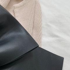 Large Capacity Messenger Bag for Women Solid Crossbody Bow Bag