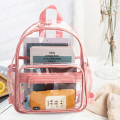 Transparent PVC Backpack Casual Summer Bag Large Capacity Schoolbag