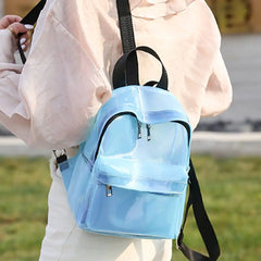 Clear PVC Backpack for Women Girls School Students