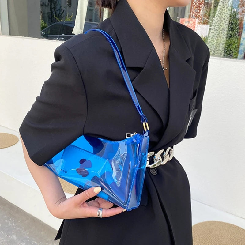 Clear Jelly Shoulder Bag for Women Evening Bag