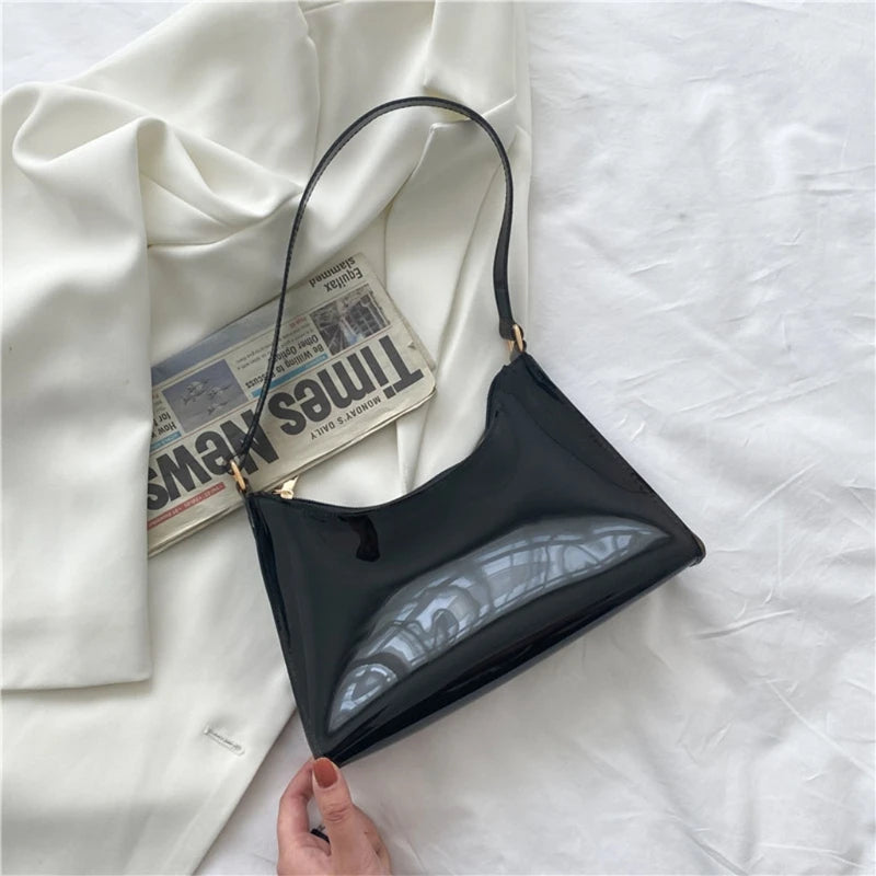 Clear Jelly Handbag Shoulder Bags for Women Evening Party Underarm Bag