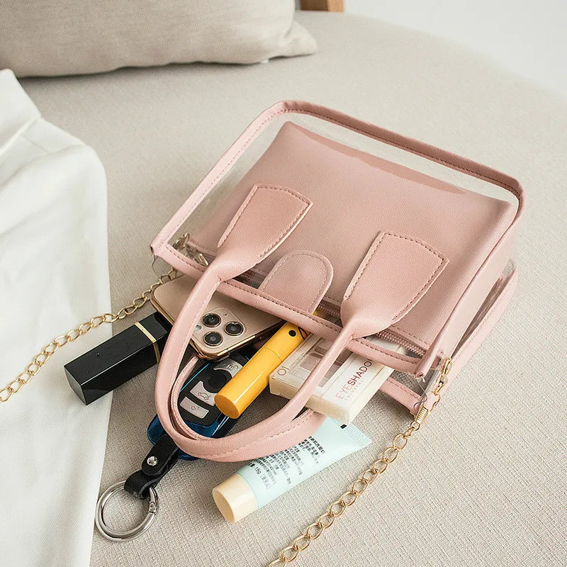 Transparent Jelly Crossbody Bag for Women Handbag Shoulder Bags