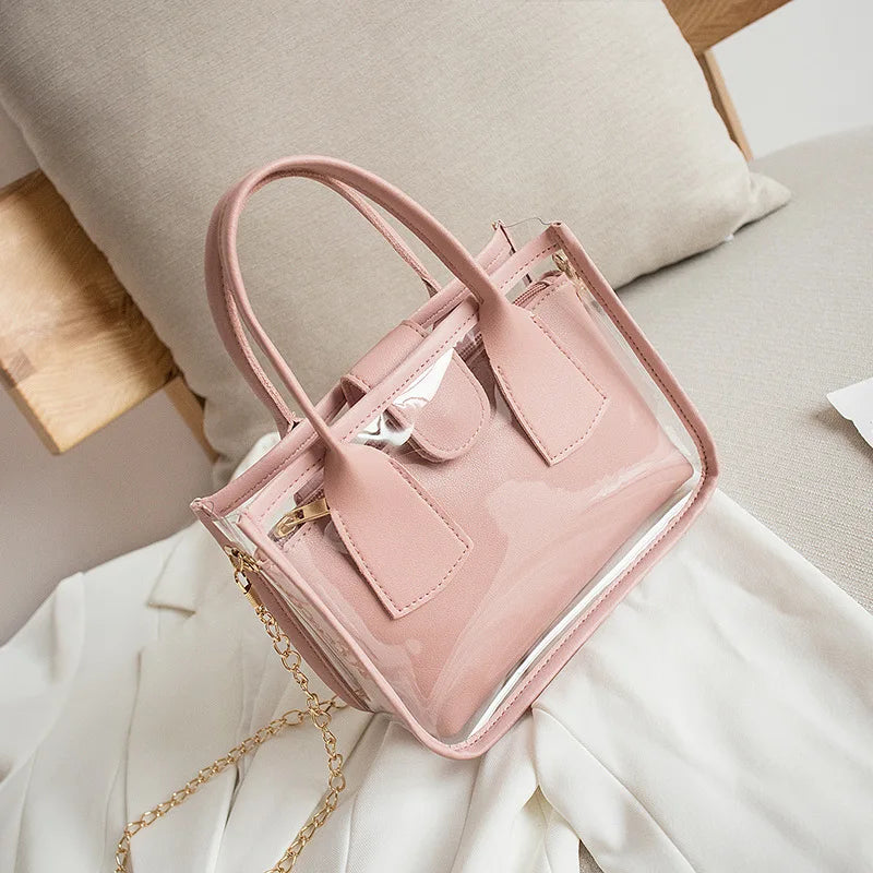 Transparent Jelly Crossbody Bag for Women Handbag Shoulder Bags