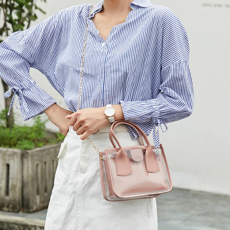 Transparent Jelly Crossbody Bag for Women Handbag Shoulder Bags
