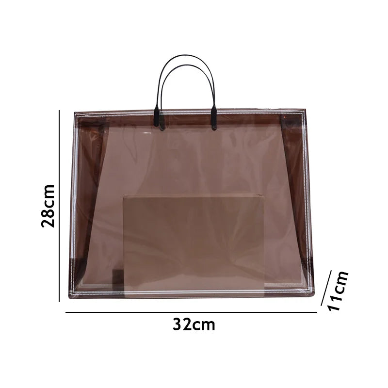 Transparent PVC Beach Bag Waterproof Large Capacity Shoulder Bag
