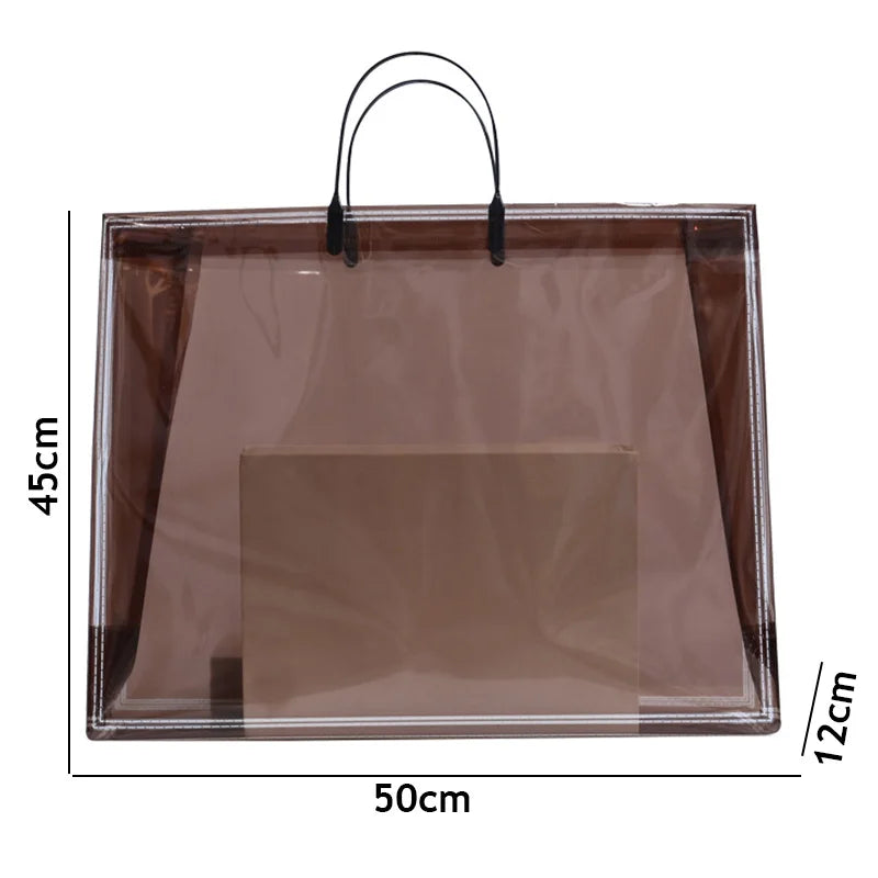 Transparent PVC Beach Bag Waterproof Large Capacity Shoulder Bag