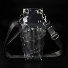 7-Pocket PVC Hair Scissors Bag Barber Pouch