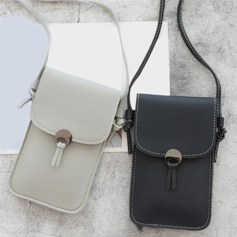 Retro Mobile Phone Bag Women Chain Messenger Bag Small Flap Bag