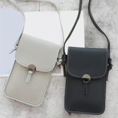 Transparent Touch Screen Retro Mobile Phone Bag Women PU Chain Messenger Bags