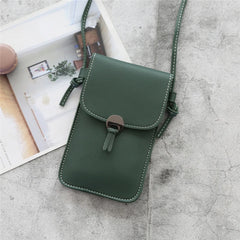 Transparent Touch Screen Retro Mobile Phone Bag Women PU Chain Messenger Bags