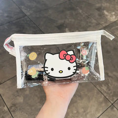 Transparent Waterproof Cosmetic Bag PVC Large Capacity Travel Wash