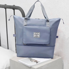 Large Capacity Folding Sports Bag Women Storage Bag Oxford Cloth