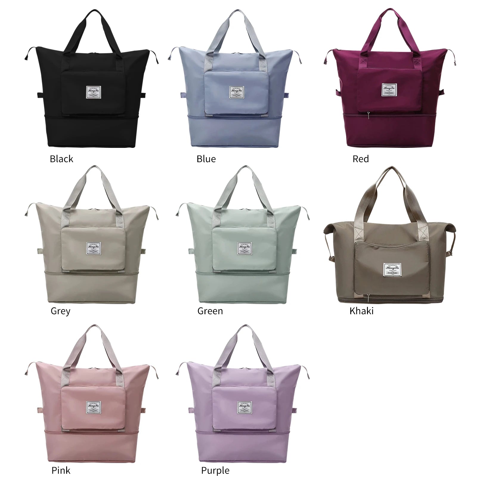 Large Capacity Folding Sports Bag Women Storage Bag Oxford Cloth