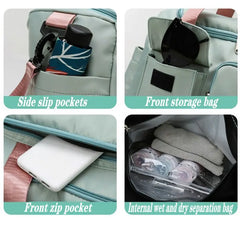 Waterproof Travel Gym Bag Wet Dry Separation Crossbody Bag
