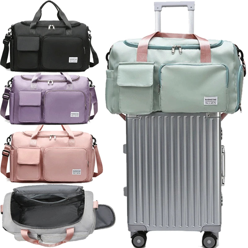 Waterproof Travel Gym Bag Wet Dry Separation Crossbody Bag