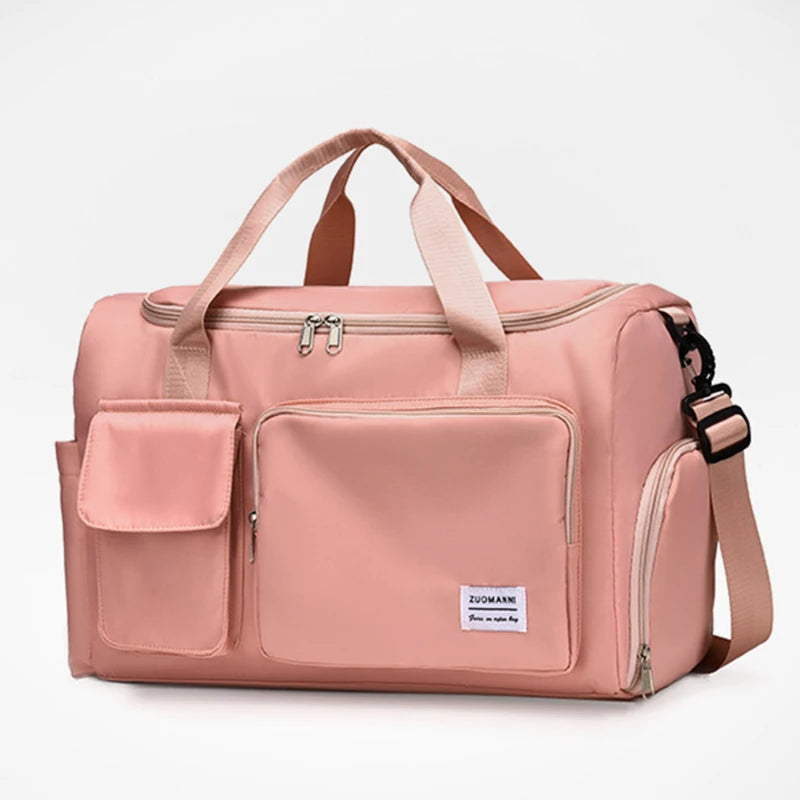 Women Shoulder Bag Large Capacity Outdoor Waterproof Oxford Sports Gym Bag