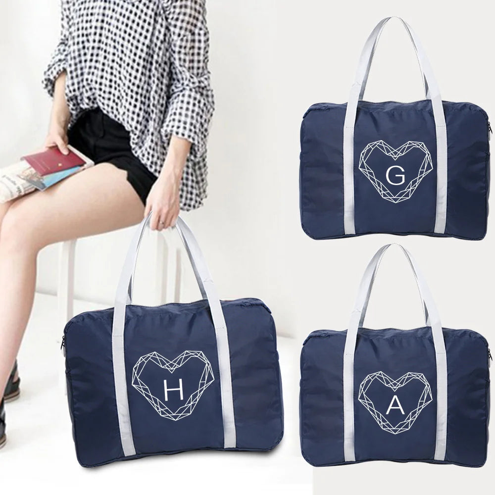 Unisex Foldable Duffle Bag Organizers Large Capacity Portable Luggage Bag