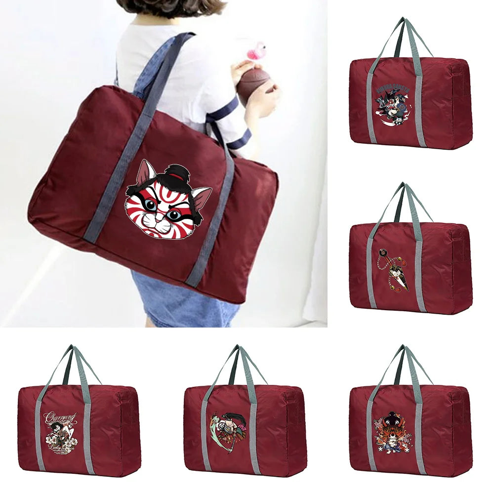 Unisex Foldable Handbags Organizers Large Capacity Portable Luggage Bag