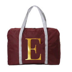 Foldable Travel Bag 26 Letter Series Print Large Capacity Portable