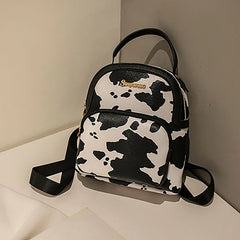 Vintage College Schoolbag Female Backpack Pu Leather Backpacks