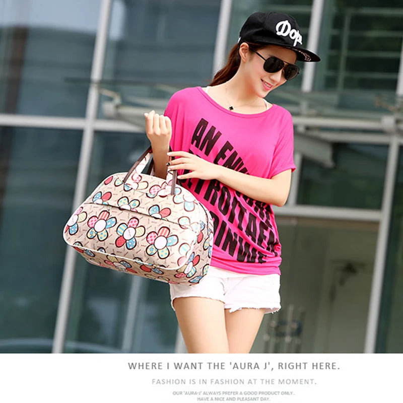 Women's Large Capacity Shoulder Duffle Bag Organizer