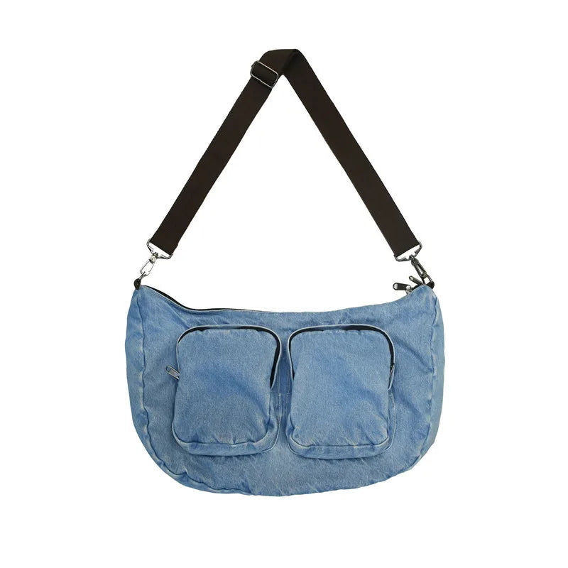 Travel Denim Shoulder Bag Women Handbags Large Capacity Shopping Bag