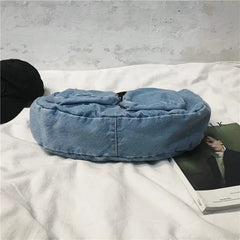 Travel Denim Shoulder Bag Women Handbags Large Capacity Shopping Bag