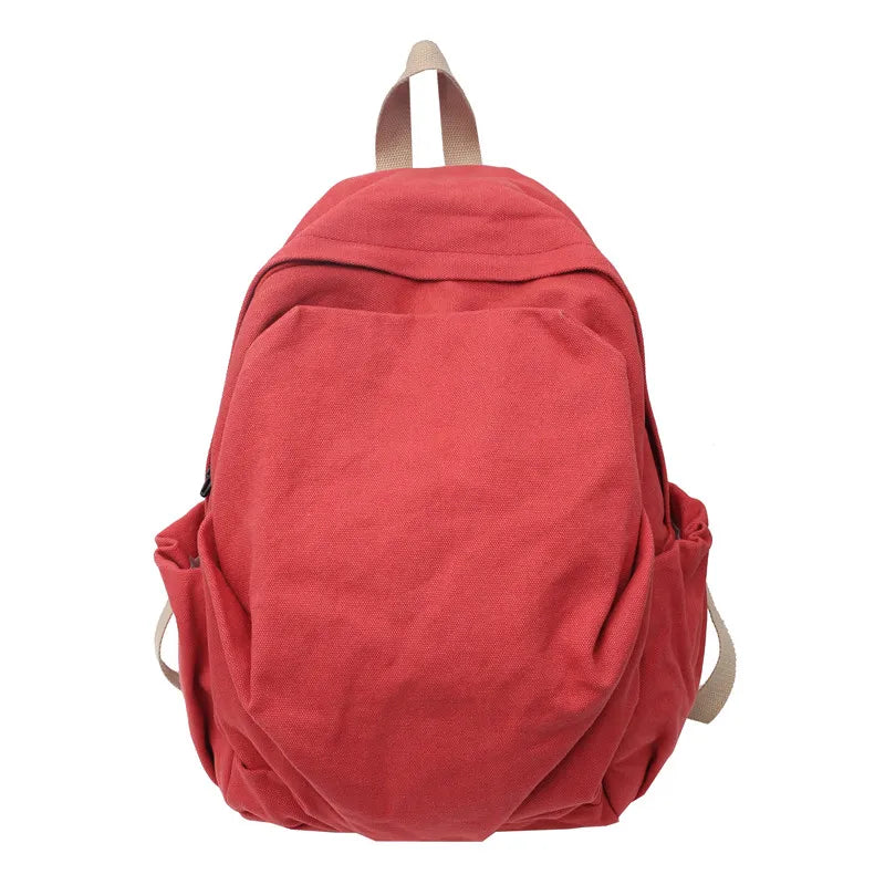 Canvas Travel Backpack for Teen Girls Schoolbags