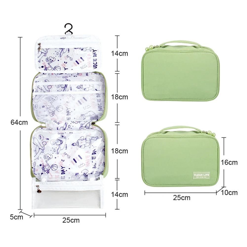 Travel Hook Cosmetic Bag Makeup Pouch Waterproof Beauty Organizer