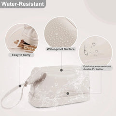 Large Double Layer Cosmetic Bag Waterproof Makeup Bag Women Toiletry Bag