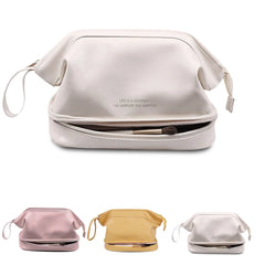 Large Double Layer Cosmetic Bag Waterproof Makeup Bag Women Toiletry Bag