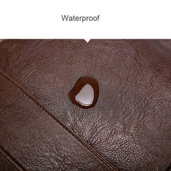 Travel Leisure PU Leather Backpacks for School Women Men
