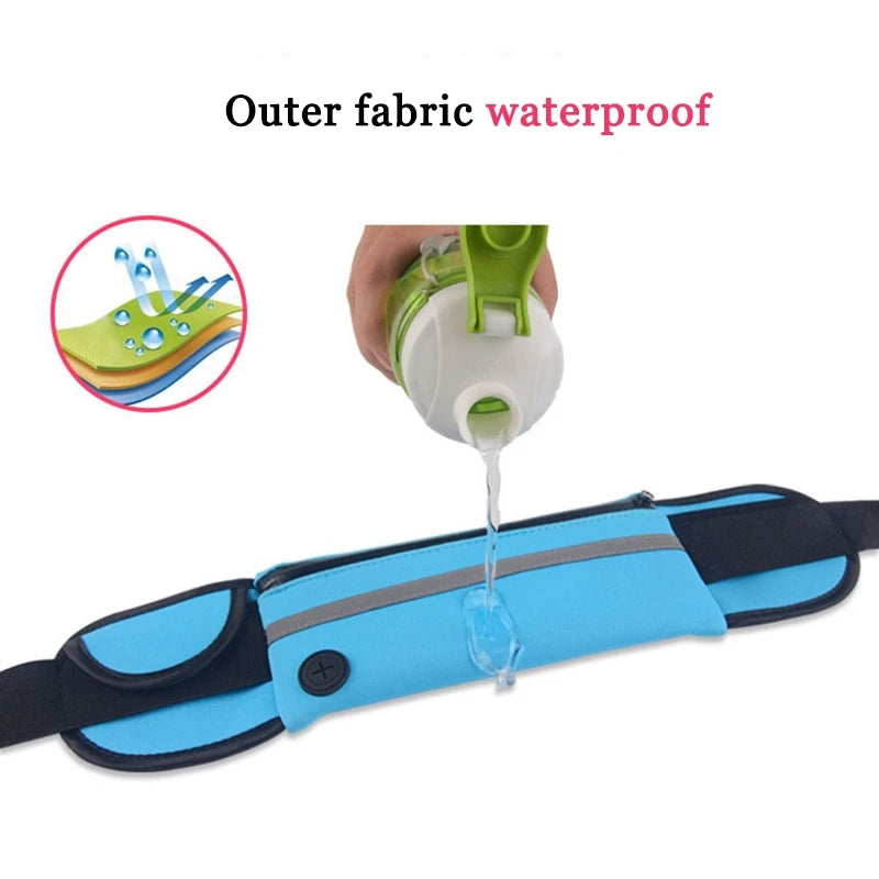 Multifunctional Beach Pouch USB Waist Pack Waterproof Phone Belt Bag