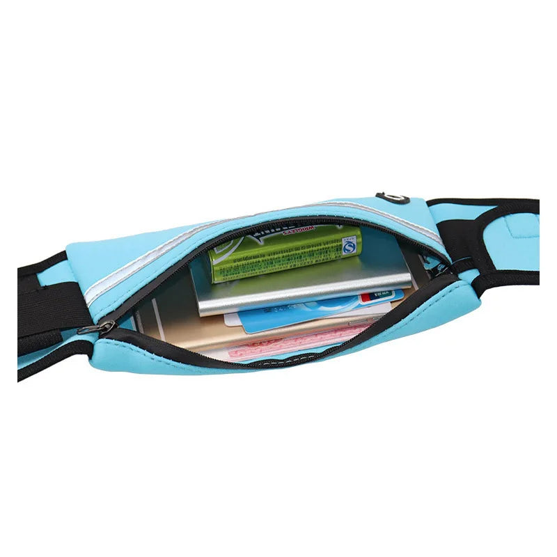 Travel Multifunctional Sports Pocket Mini Fanny Pack with USB Waist Pack