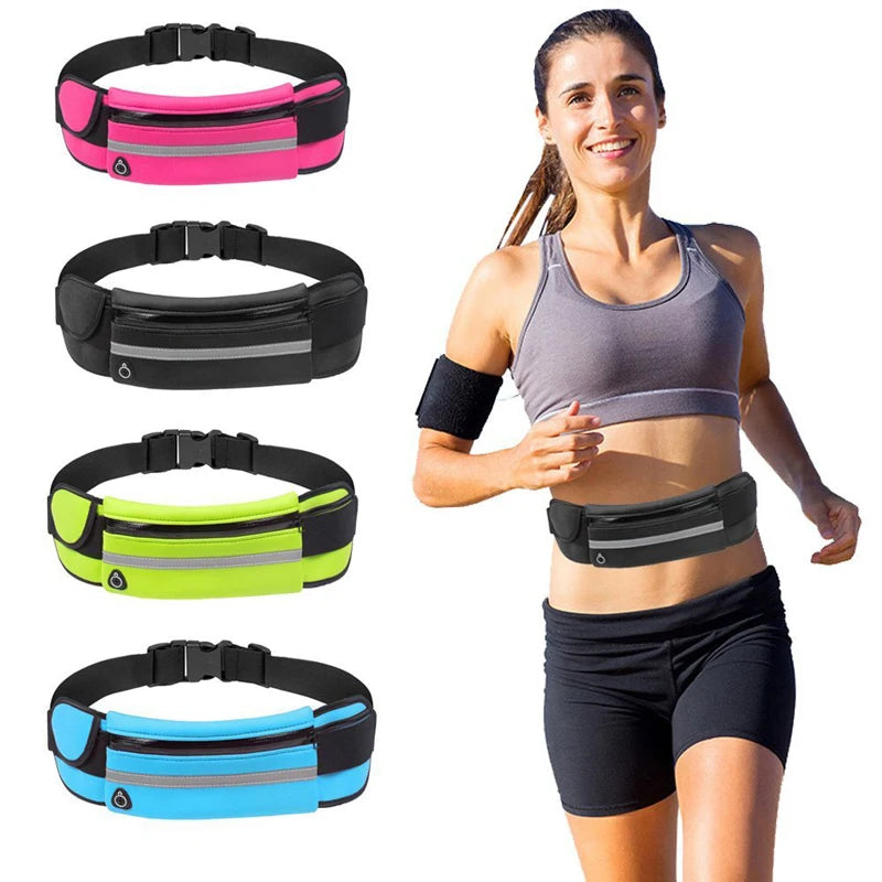 Travel Multifunctional Sports Pocket Mini Fanny Pack with USB Waist Pack