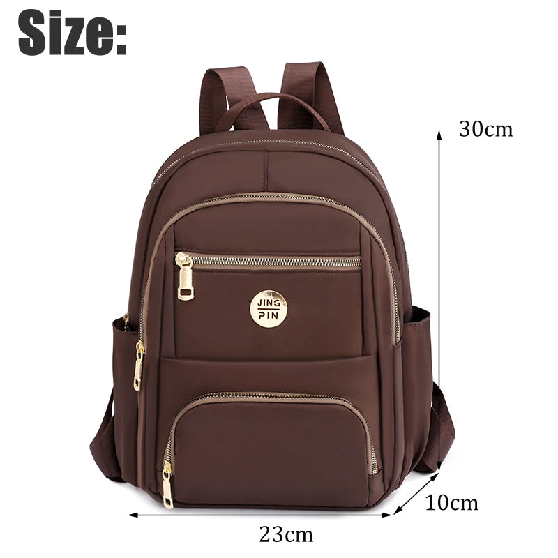 Waterproof Nylon Women Backpack School Bag Rucksack Mochilas