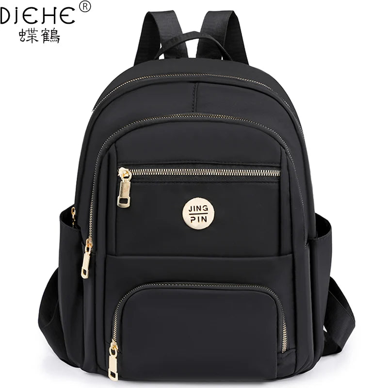 Waterproof Nylon Women Backpack School Bag Rucksack Mochilas