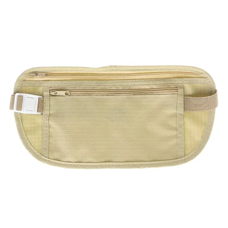 Travel Pouch Hidden Wallet Passport Money Waist Belt Bag Slim Secret Security