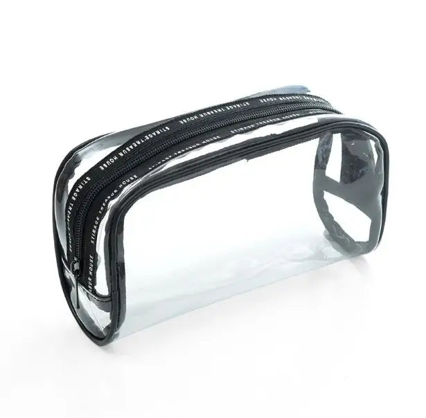 Travel Transparent Bag PVC Zipper Clear Makeup Beauty Case