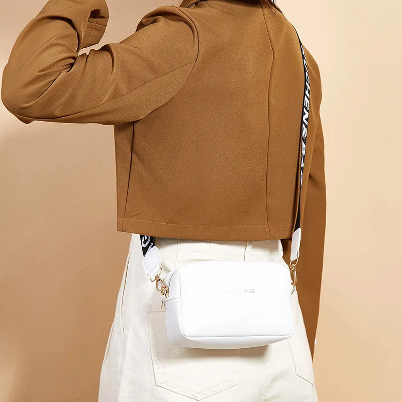 Embroidered Shoulder Messenger Bag for Women