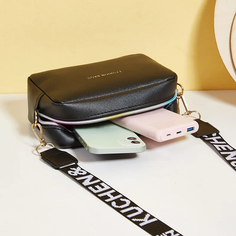 Embroidered Shoulder Messenger Bag for Women