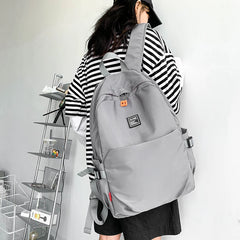 Large Capacity Beige Travel Backpack
