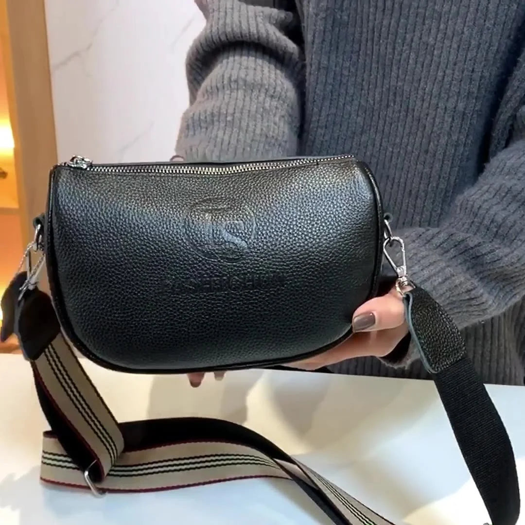 Casual Vintage Leather Crossbody Handbag for Women