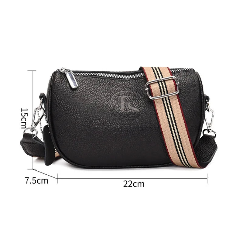 Casual Vintage Leather Crossbody Handbag for Women