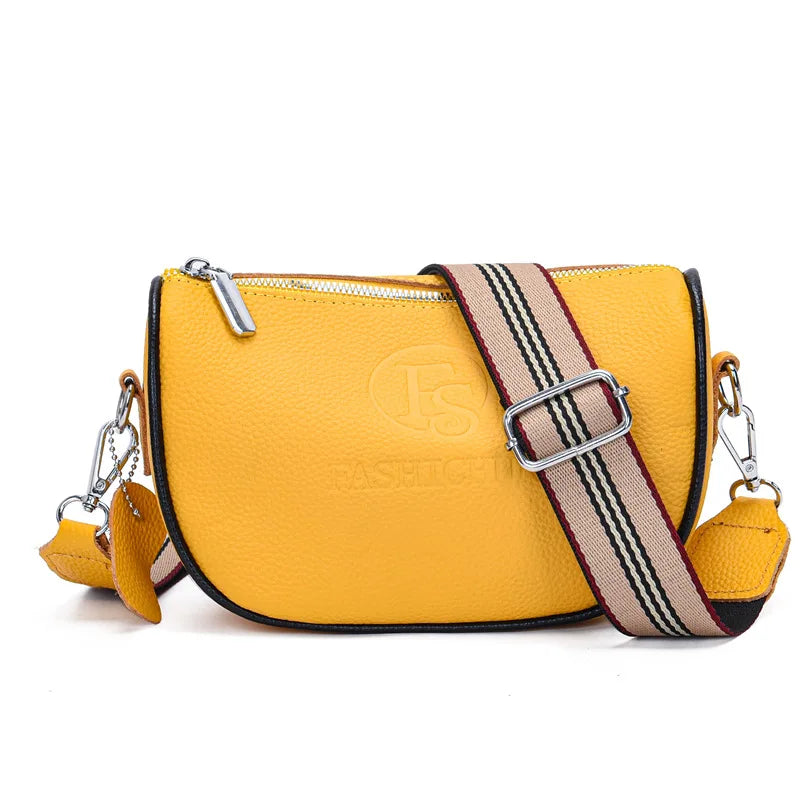 Vintage Leather Crossbody Handbag for Women
