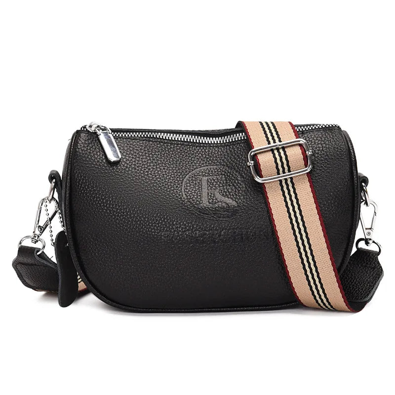 Vintage Leather Crossbody Handbag for Women