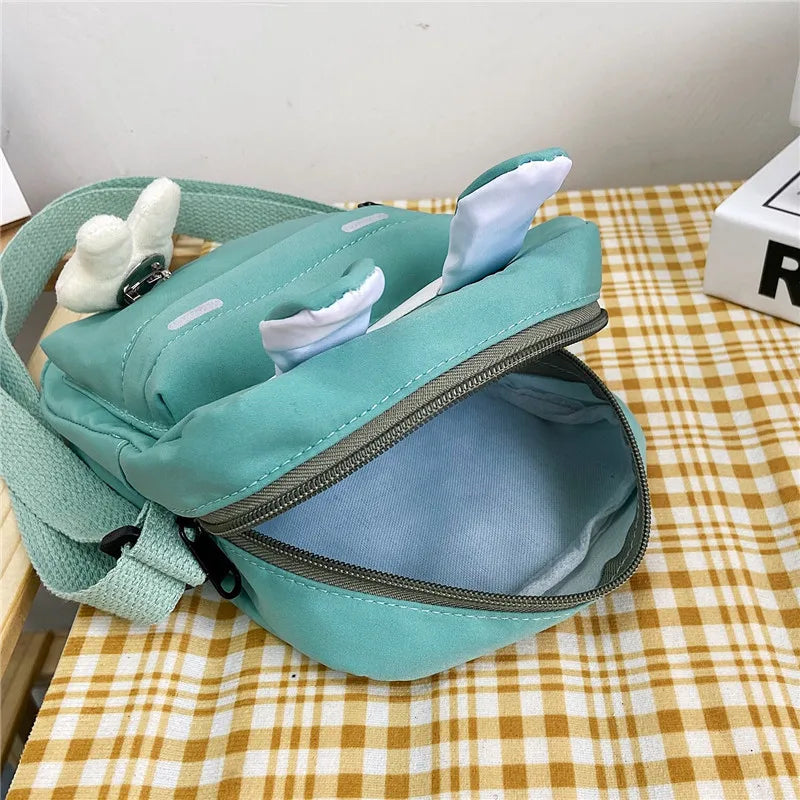 Cartoon Rabbit Messenger Bag Small Nylon Student Shoulder Bag