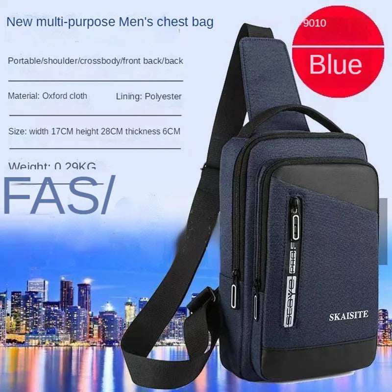 Large-Capacity Waterproof Men's Shoulder Bag Sports Backpack